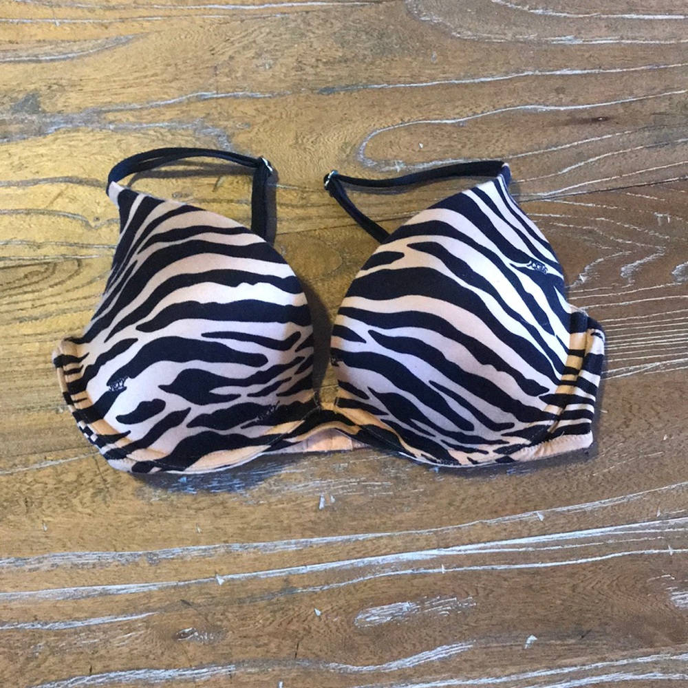 Victoria Secret Deep Plunge Push Up Bra, 34 C